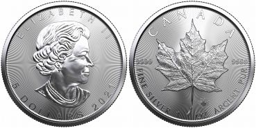 Kanada 5 Dollars 2021 Maple Leaf - 1 Unze Feinsilber